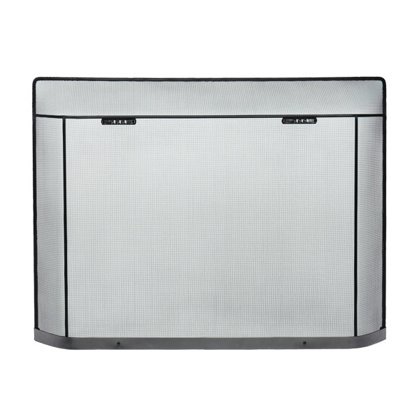 Symple Stuff Dang Spark Guard Single Panel Iron Fireplace Screen